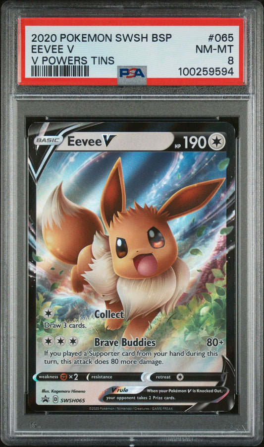 9 CARD SET - EEVEE EVOLUTIONS SET - PSA GRADED 8, 9, 10.