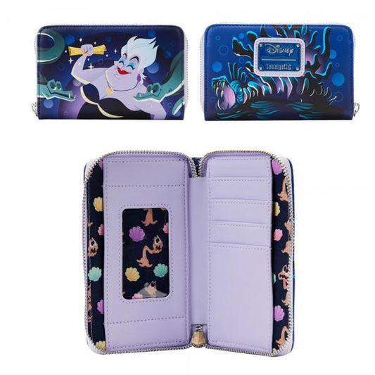 LOUNGEFLY DISNEY LITTLE MERMAID URSULA LAIR WALLET