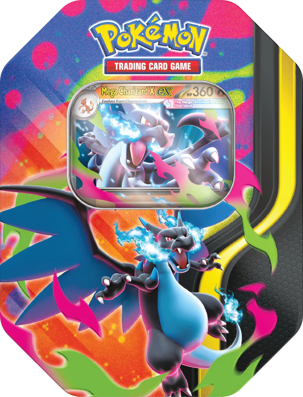 POKEMON MEGA CHARIZARD TIN X