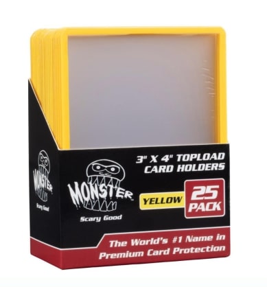 TOPLOADS 3x4 YELLOW BORDER 25ct (MONSTER)