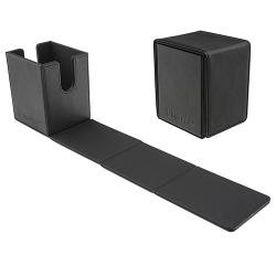 ULTRA PRO DECK BOX VIVID ALCOVE FLIP (TOP-LOAD) BLACK