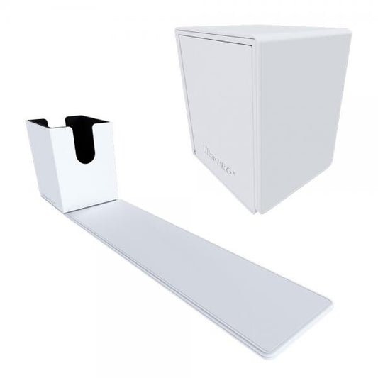 ULTRA PRO DECK BOX VIVID ALCOVE FLIP (TOP-LOAD) WHITE