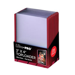 ULTRA PRO TOPLOADS 3x4 RED BORDER