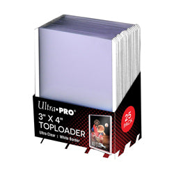 ULTRA PRO TOPLOADS 3x4 WHITE BORDER