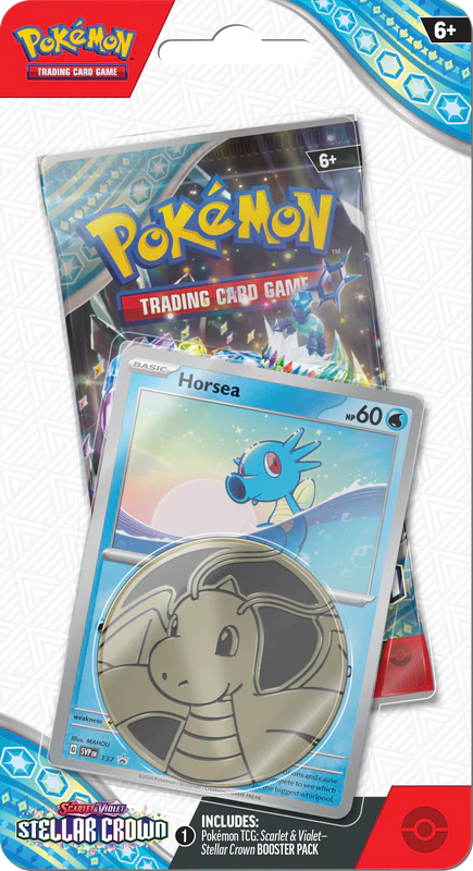 Pokemon SV7 Stellar Crown Checklane Blister - Horsea