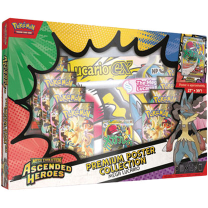 POKEMON ME02.5 ASCENDED HEROES PREMIUM POSTER - MEGA LUCARIO EX