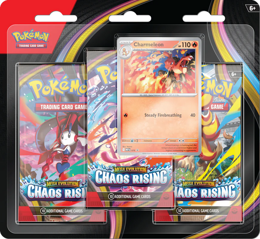 Pokemon ME04 Chaos Rising 3-Pack Blister - PRE-ORDER