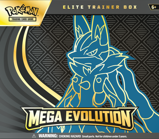 Pokemon ME01 Mega Evolutions Elite Trainer Box - Lucario (PRE-ORDER)