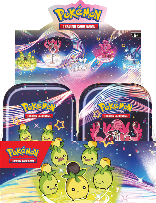 Pokemon SV4.5 Paldean Fates Mini Tins Display