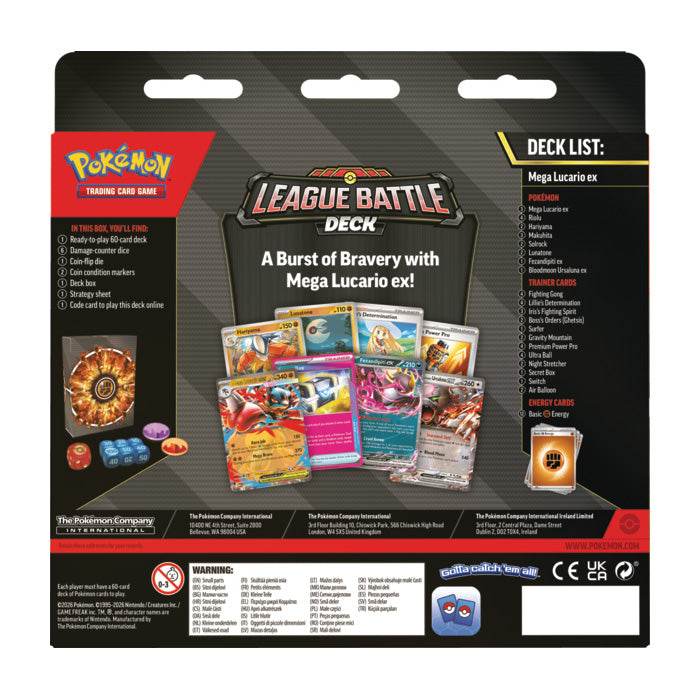 POKEMON ex LEAGUE BATTLE DECK MEGA LUCARIO ex - PRE-ORDER