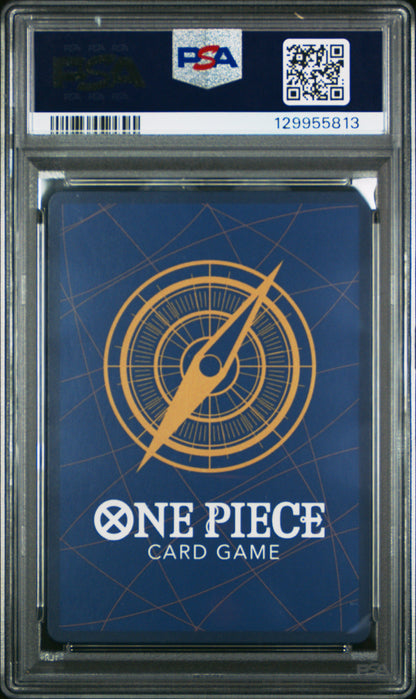 PSA MINT 9 - 2025 ONE PIECE OP10-ROYAL BLOOD 119 TRAFALGAR LAW MANGA ALTERNATE ART