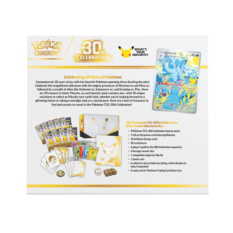 POKEMON 30TH CELEBRATION ELITE TRAINER