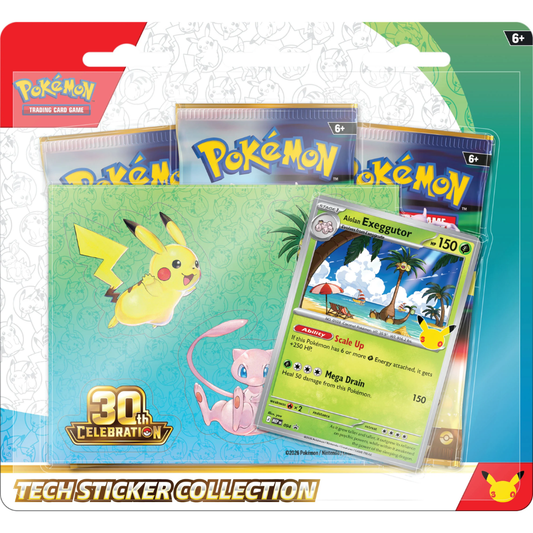 Pokemon 30th Celebration Tech Sticker Collection - Alolan Exeggutor
