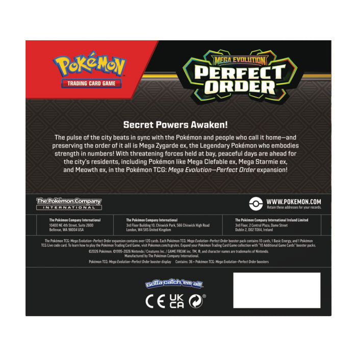 POKEMON ME03 PERFECT ORDER BOOSTER BOX - PRE-ORDER